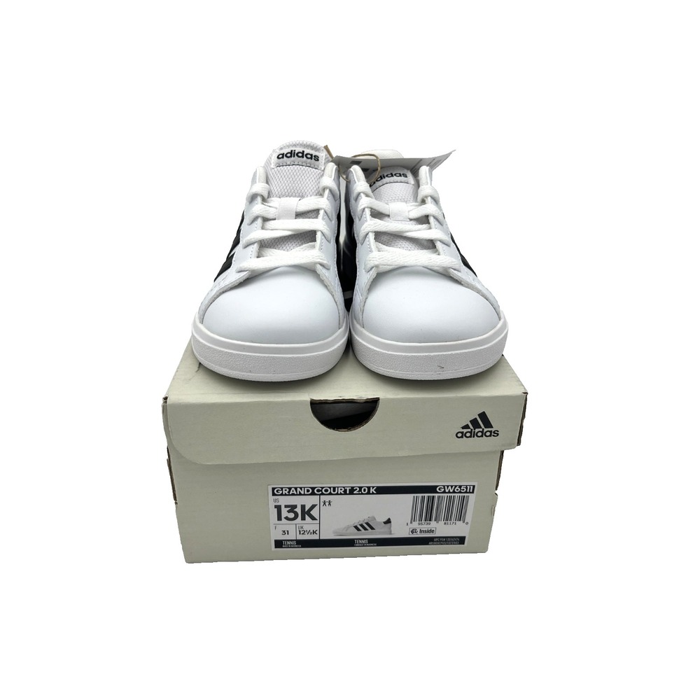Adidas Grand Court 2.0 K Kid's Children's Sneakers Tennis Shoes White GW6511 13K